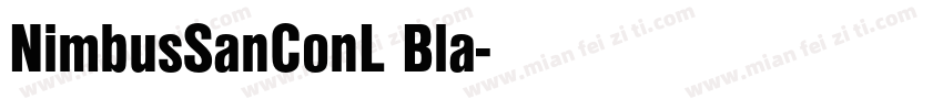 NimbusSanConL Bla字体转换